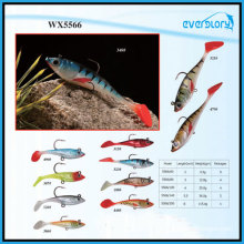 Equipamento de pesca de isca macia de chumbo artificial de 6 cm a 20 cm